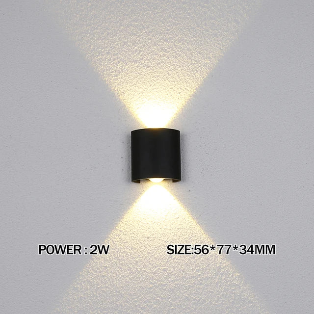 Led Wall Lamp outdoor Stair Light Fixture Bedside Loft Living Room Up Down Home Hallway Lampada 2W 4W 6W 8W 10W 12W Wall Sconces