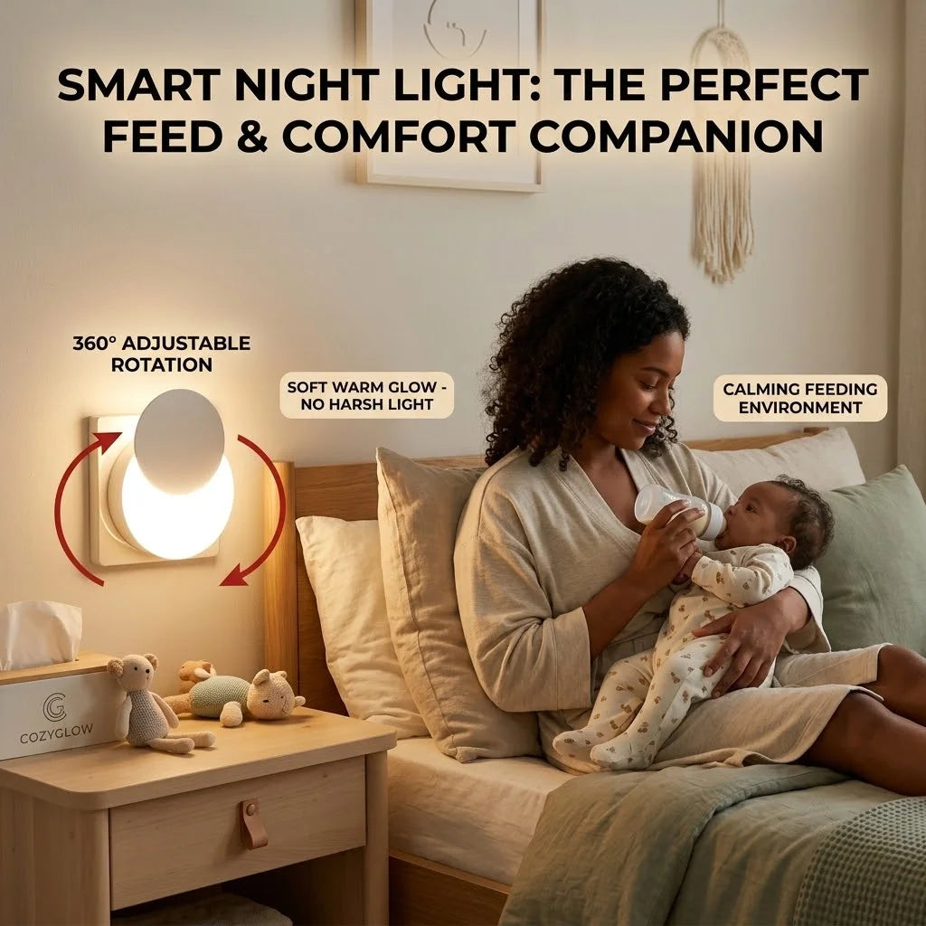Night Light Motion Sensor With LED Light EU/US Plug Lamps Children'S Night Light Wireless Night Lamp For Bedside Table Bedroom