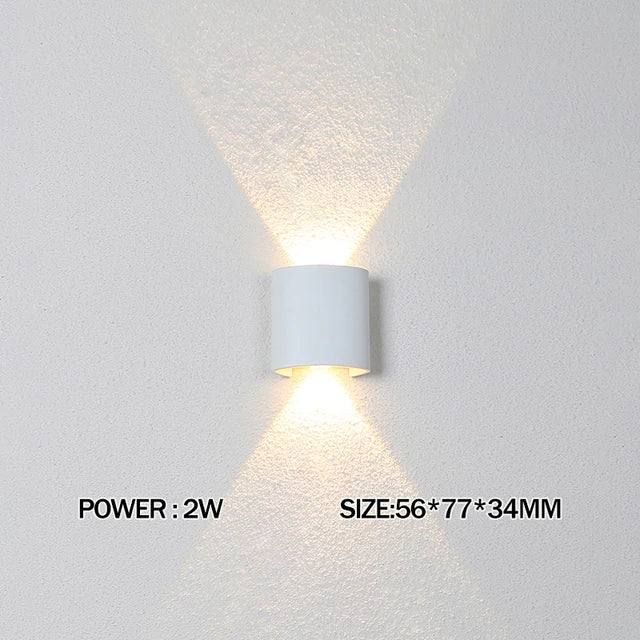 Led Wall Lamp outdoor Stair Light Fixture Bedside Loft Living Room Up Down Home Hallway Lampada 2W 4W 6W 8W 10W 12W Wall Sconces