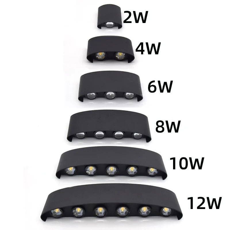 Led Wall Lamp outdoor Stair Light Fixture Bedside Loft Living Room Up Down Home Hallway Lampada 2W 4W 6W 8W 10W 12W Wall Sconces