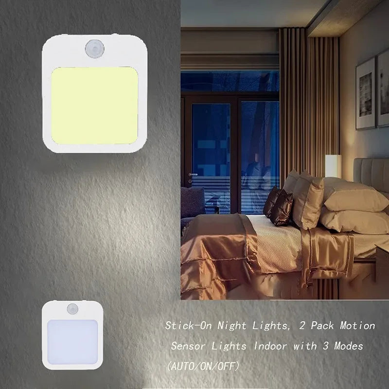 Night Light Motion Sensor With LED Light EU/US Plug Lamps Children'S Night Light Wireless Night Lamp For Bedside Table Bedroom
