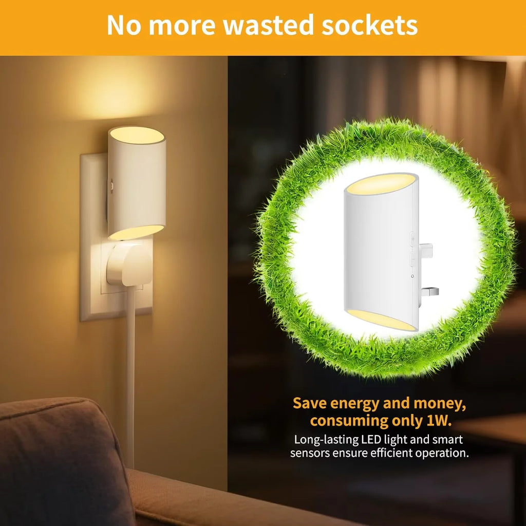 Night Light Motion Sensor With LED Light EU/US Plug Lamps Children'S Night Light Wireless Night Lamp For Bedside Table Bedroom