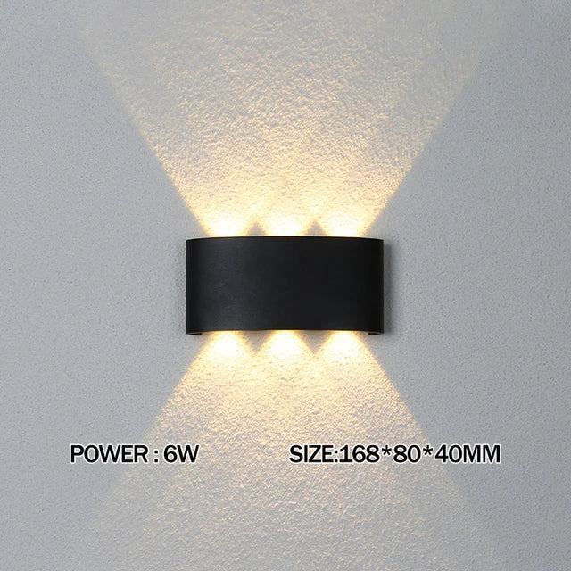 Led Wall Lamp outdoor Stair Light Fixture Bedside Loft Living Room Up Down Home Hallway Lampada 2W 4W 6W 8W 10W 12W Wall Sconces