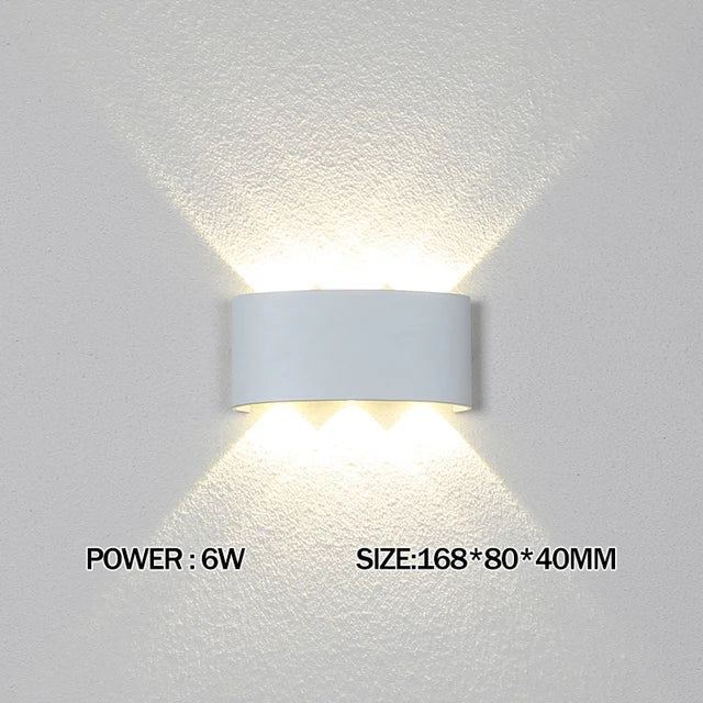 Led Wall Lamp outdoor Stair Light Fixture Bedside Loft Living Room Up Down Home Hallway Lampada 2W 4W 6W 8W 10W 12W Wall Sconces