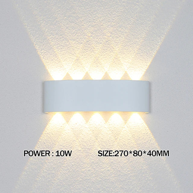 Led Wall Lamp outdoor Stair Light Fixture Bedside Loft Living Room Up Down Home Hallway Lampada 2W 4W 6W 8W 10W 12W Wall Sconces