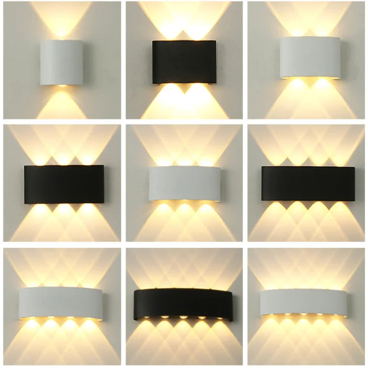 Led Wall Lamp outdoor Stair Light Fixture Bedside Loft Living Room Up Down Home Hallway Lampada 2W 4W 6W 8W 10W 12W Wall Sconces