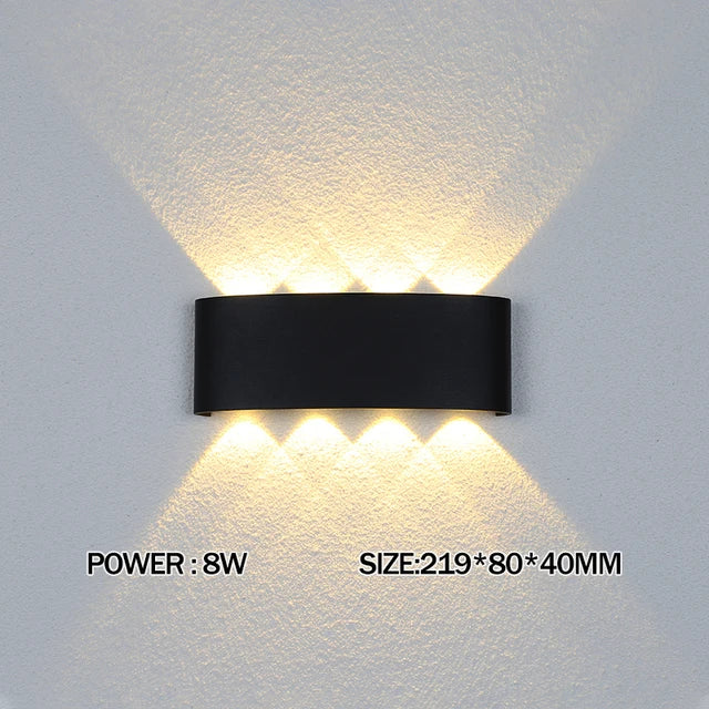 Led Wall Lamp outdoor Stair Light Fixture Bedside Loft Living Room Up Down Home Hallway Lampada 2W 4W 6W 8W 10W 12W Wall Sconces